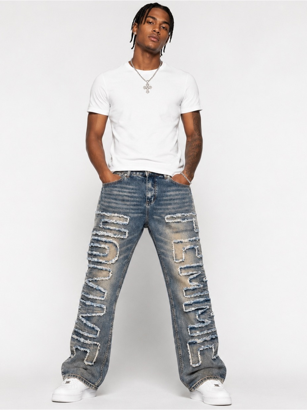 HOMME FEMME *185* TWILIGHT SUNSET JEANS 32